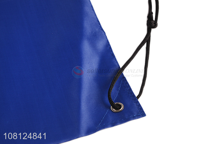 Factory price custom logo 420D oxford cloth drawstring bag backpack