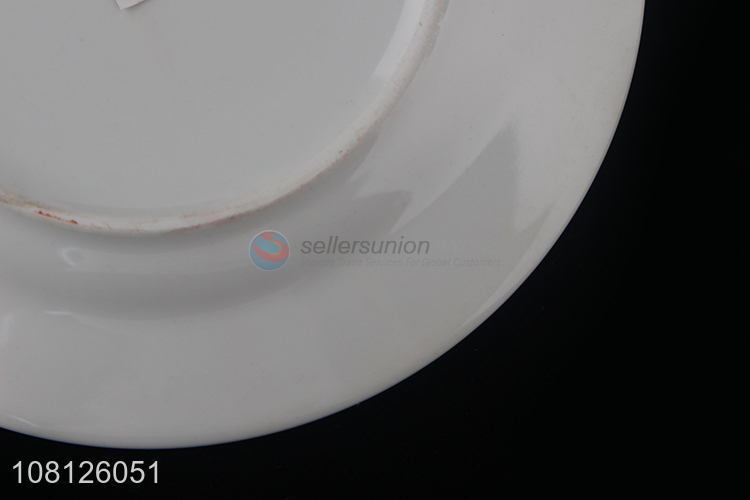 Yiwu market flower pattern ceramic plate salad pasta plate