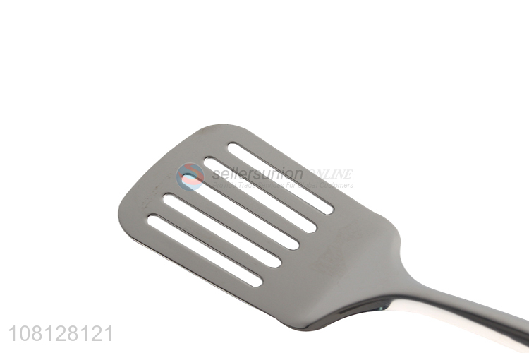 Factory price stainless steel frying spatula with long handle