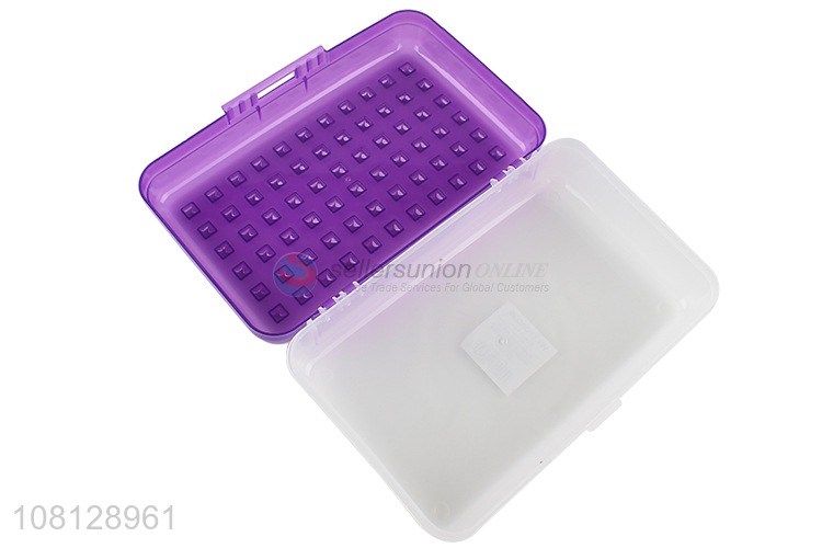New arrival school stationery large capacity plastic pencil box