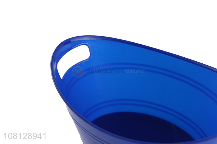 Low price small solid color plastic ice bucket storage bucket