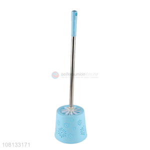 Factory direct sale blue bathroom accessories toilet brush