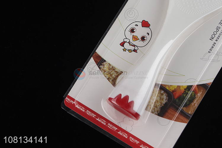 High quality white plastic rice spoon household tableware