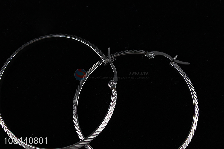 Wholesale from china silver stainless steel earrings for decoration