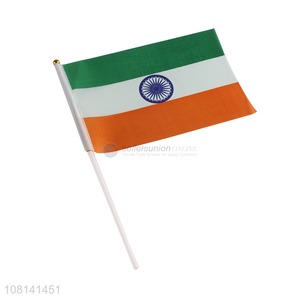 Fashion Plastic Pole Polyester Hand Waving Flag Mini Flags