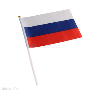 Wholesale Printing Polyester Mini National Hand Held Flag