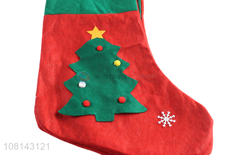 Hot sale non-woven Christmas stocking hanging Xmas decoration