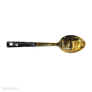 Factory price golden long handle dinner spoon wholesale