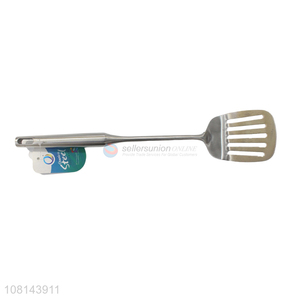 High quality stainless steel long handle slotted spatula
