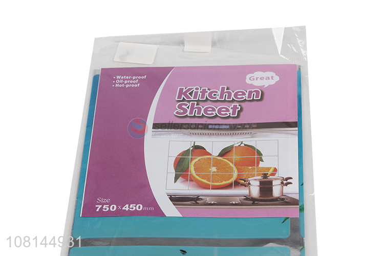 China wholesale household oil-proof kitchen sheet stickers