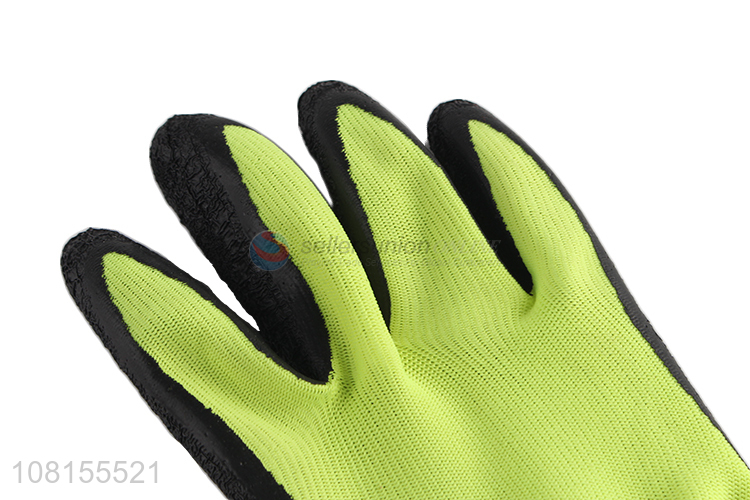 Wholesale durable 13 stitches latex crinkle working gloves