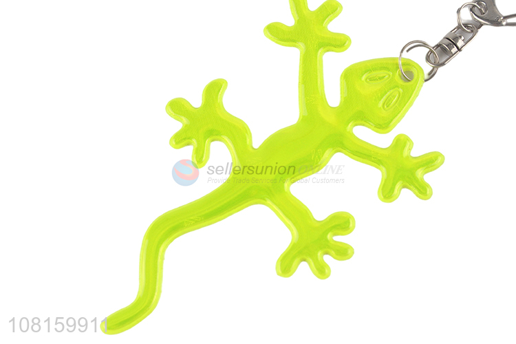 Top Quality Gecko Shape Reflective Pendant Fashion Keychain