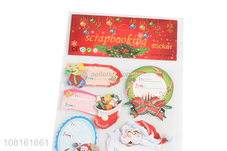 Factory wholesale creative paper handaccount christmas stickers