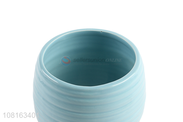 Popular design glazed ceramic flower pot indoor plant container