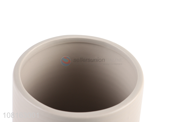 High quality straight ceramic water cup household round tea cup