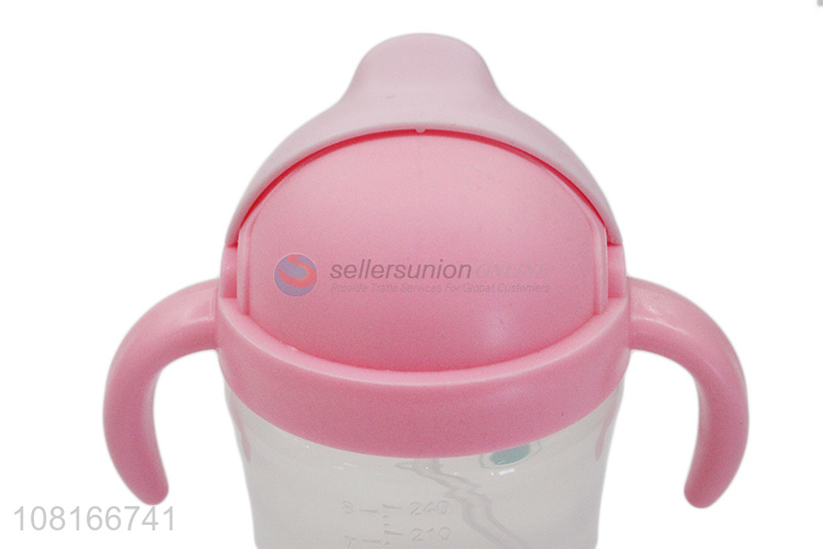 Good quality cute drinking cup straw cup for children