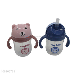 Low price cute baby bottle cartoon water cup wholesale