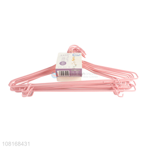 Popular products pink iron bedroom clothes hanger for sale