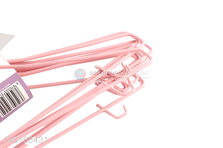 Popular products pink iron bedroom clothes hanger for sale