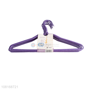 Good sale purple household clothes hanger shirt hanger