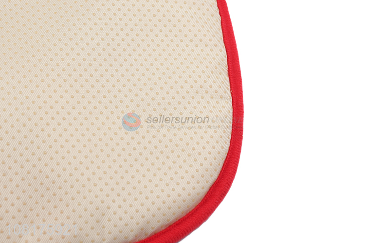 Custom Raschel Plush Chair Pads Soft Seat Cushion With Ties