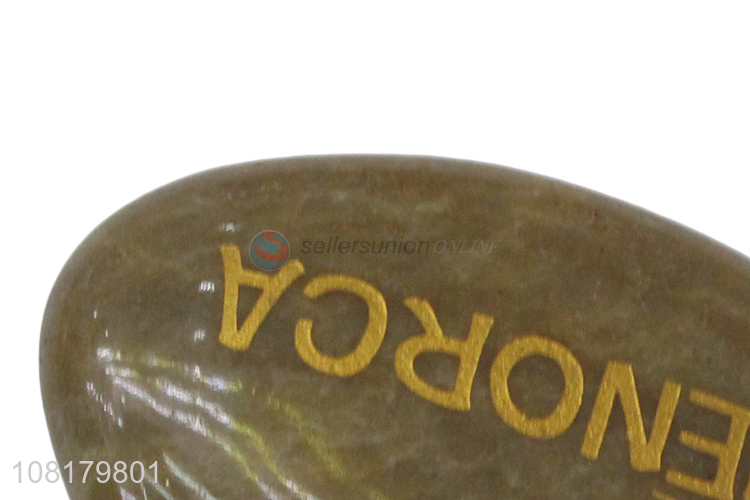 Wholesale natural engraved stones etched stone for souvenir