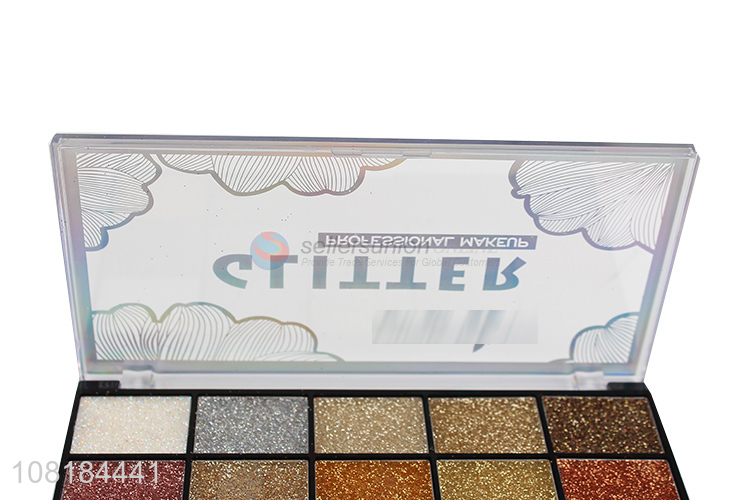 Hot Sale 15 Colors Shimmer Glitter Eyeshadow Powder Palette