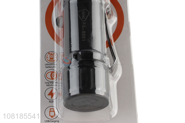 Wholesale usb fast charging portable mini led flashlight torch light