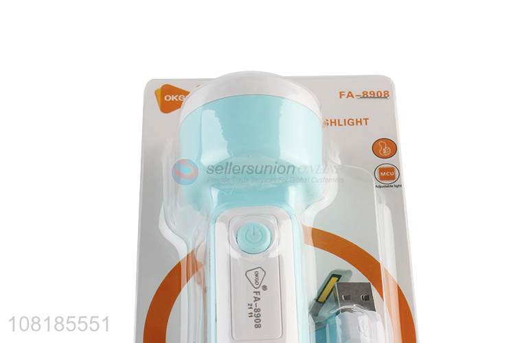 Hot selling usb charging mini long range bright led torch flashlight