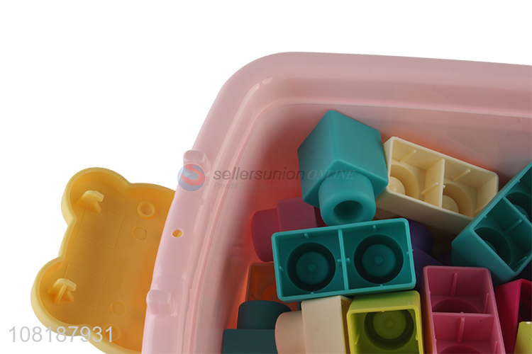 Hot selling eco-friendly baby early education soft building blocks toys