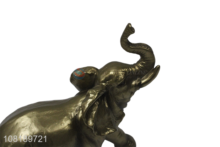 Good price golden elephant home office ornament wholesale