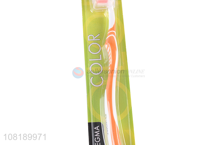 Wholesale Soft Handle Colorful Nylon Toothbrush For Adults