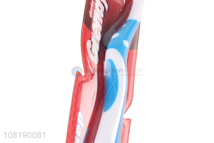 Wholesale Ergonomic Design Handle Nylon Toothbrush For Adults