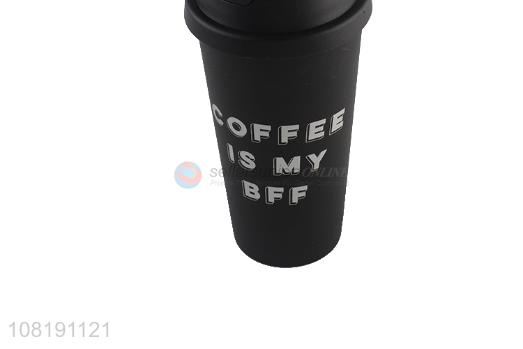 Custom insulated eco-friendly plastic coffee mug plastic coffee tumbler