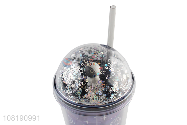 Best selling fashion plastic water mug insulated water tumbler with lid and straw