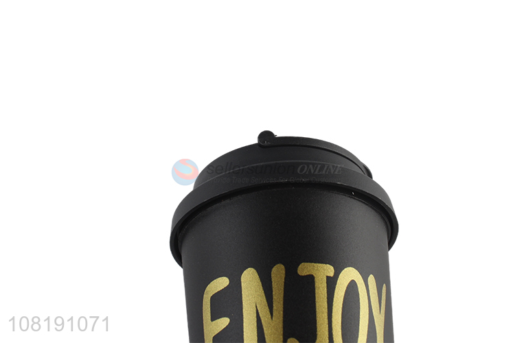 Online wholesale custom logo double walled bpa free plastic coffee cup