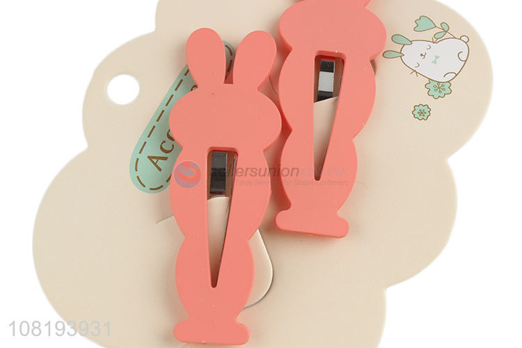 Best selling cute bunny hairpins girls kids hair clips