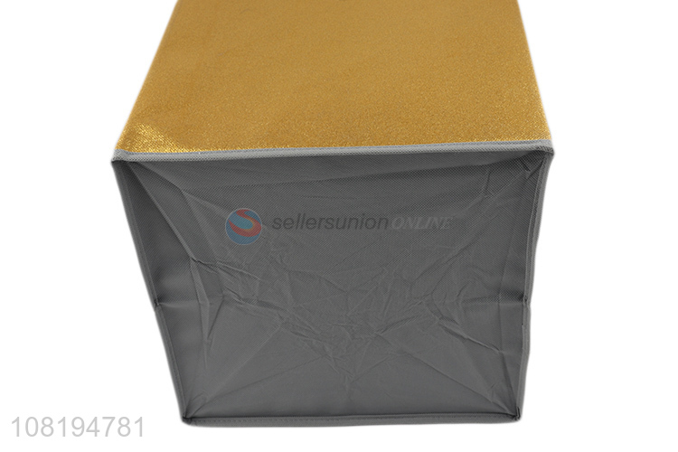Factory price space saving non-woven storage box for household