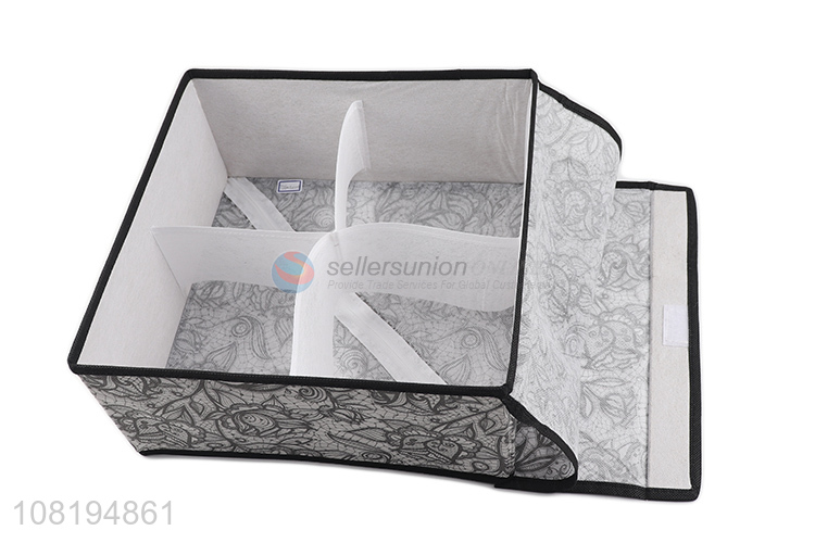 China factory household non-woven storage bin underwear storage box