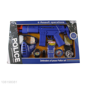 China products funny children police set pp gun toys for sale