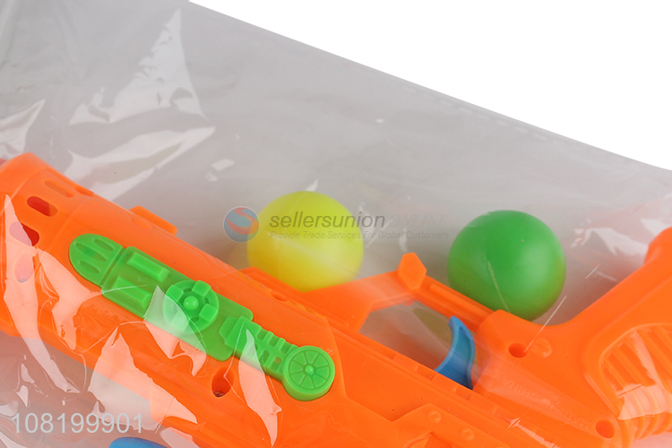 China products plastic safety ball bullet ping pong gun toys