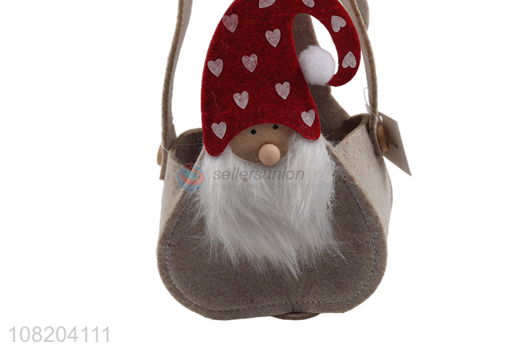 Most popular non-woven Christmas gift bag felt Christmas shopping bag