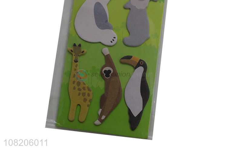 Yiwu factory cartoon animal sticky notes office stationary