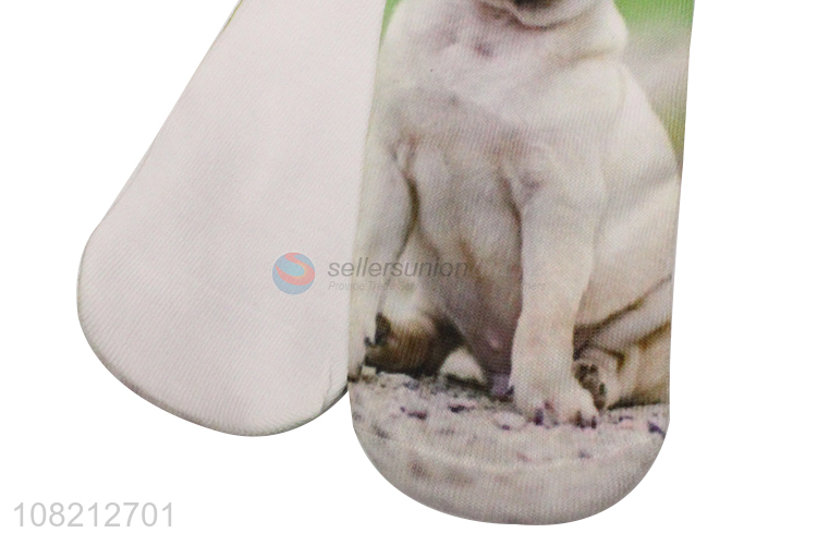 Latest design puppy printed soft breathable adult socks