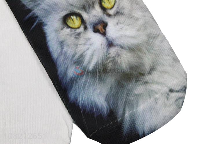 New products cats printed fashion casual socks for adult