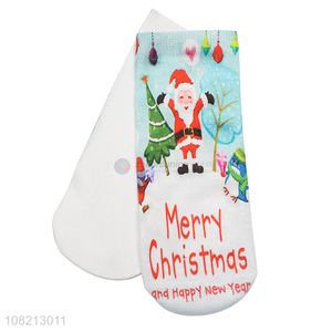 Popular products cute cartoon christmas socks for women