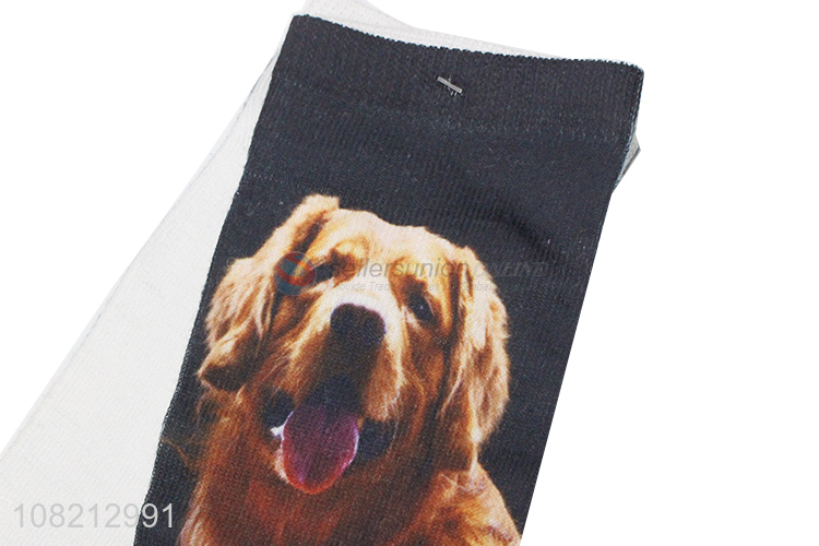 Online wholesale animal printed women casual socks with top quality