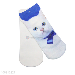 New design cute women girls breathable casual socks