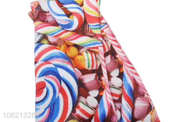 Top products candy printed fashion women casual tube socks