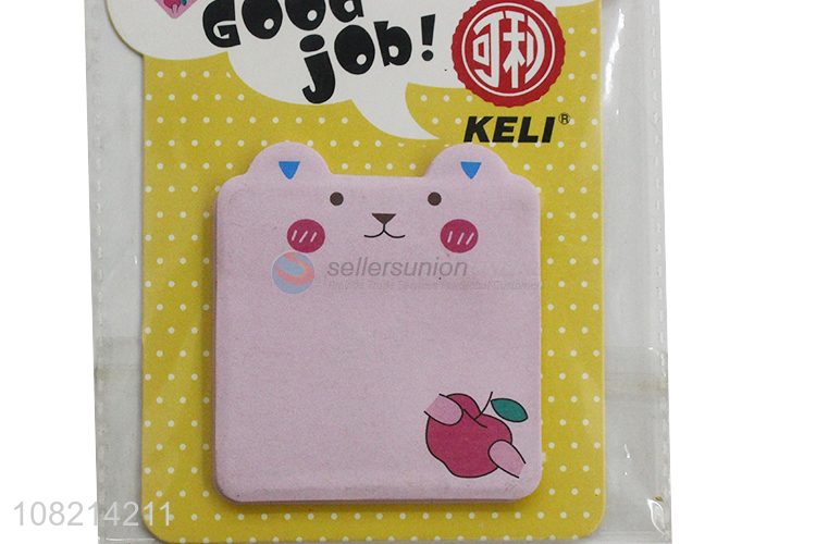 China supplier self adhesive memo pads cartoon sticky notes
